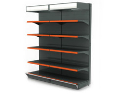 Стеллаж с рекламной панелью