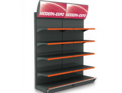 Стеллаж с рекламным балдахином