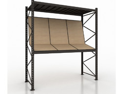 Стеллаж для демонстрации плитки на траверсу