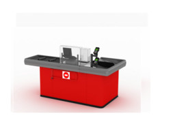 Кассовый прилавок с широким накопителем 2300(Левый)