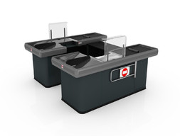 Кассовый прилавок ТВИН 2700 с широким накопителем 1100 мм (Левый)