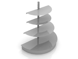 Полукруглый торцевой стеллаж