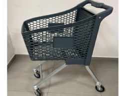 Тележка покупательская пластиковая на 80 литров