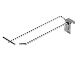 Крючок на штангу одинарный с планкой ценниковой