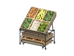 Стеллаж овощной тип 12 с регулируемым углом наклона