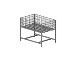 Корзина для распродаж усиленная мелкая 1200*800